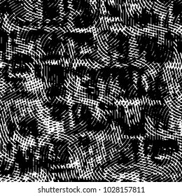 Grunge halftone black and white line texture background. Abstract stripe vector illustration Texture
