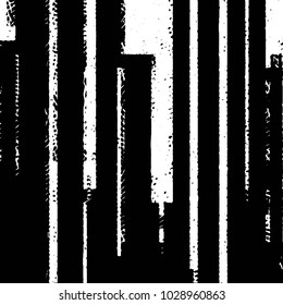 Grunge halftone black and white line texture background. Abstract stripe vector illustration Texture
