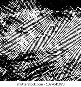 Grunge halftone black and white line texture background. Abstract stripe vector illustration Texture
