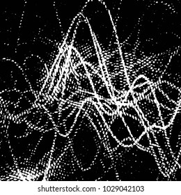 Grunge halftone black and white line texture background. Abstract stripe vector illustration Texture
