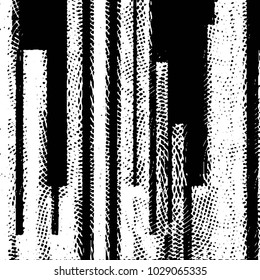 Grunge halftone black and white line texture background. Abstract stripe vector illustration Texture
