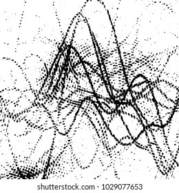 Grunge halftone black and white line texture background. Abstract stripe vector illustration Texture
