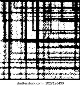 Grunge halftone black and white line texture background. Abstract stripe vector illustration Texture
