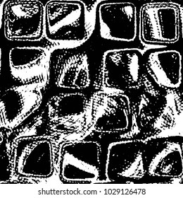 Grunge halftone black and white line texture background. Abstract stripe vector illustration Texture
