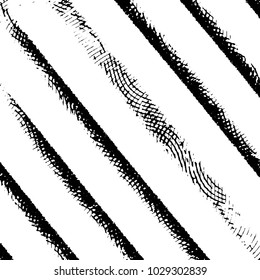 Grunge halftone black and white line texture background. Abstract stripe vector illustration Texture
