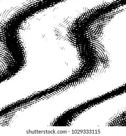 Grunge halftone black and white line texture background. Abstract stripe vector illustration Texture
