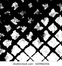 Grunge halftone black and white line texture background. Abstract stripe vector illustration Texture
