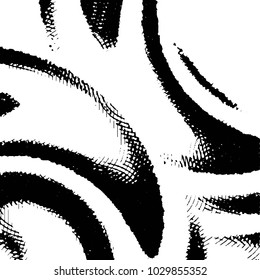 Grunge halftone black and white line texture background. Abstract stripe vector illustration Texture
