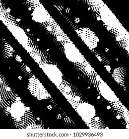 Grunge halftone black and white line texture background. Abstract stripe vector illustration Texture
