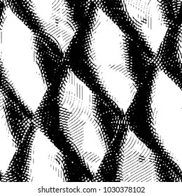 Grunge halftone black and white line texture background. Abstract stripe vector illustration Texture
