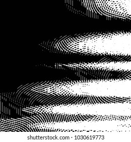 Grunge halftone black and white line texture background. Abstract stripe vector illustration Texture
