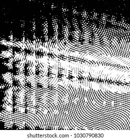 Grunge halftone black and white line texture background. Abstract stripe vector illustration Texture
