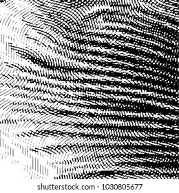 Grunge halftone black and white line texture background. Abstract stripe vector illustration Texture
