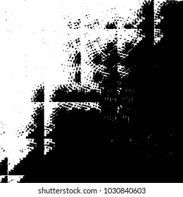 Grunge halftone black and white line texture background. Abstract stripe vector illustration Texture

