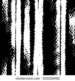 Grunge halftone black and white line texture background. Abstract stripe vector illustration Texture
