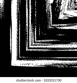 Grunge halftone black and white line texture background. Abstract stripe vector illustration Texture
