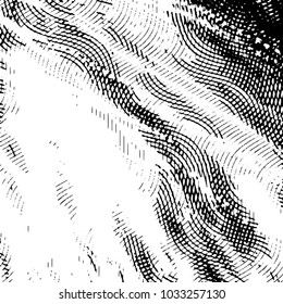 Grunge halftone black and white line texture background. Abstract stripe vector illustration Texture
