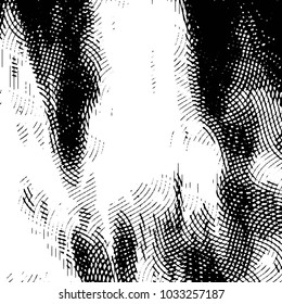 Grunge halftone black and white line texture background. Abstract stripe vector illustration Texture
