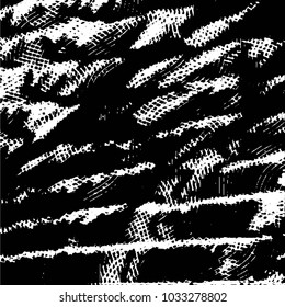 Grunge halftone black and white line texture background. Abstract stripe vector illustration Texture
