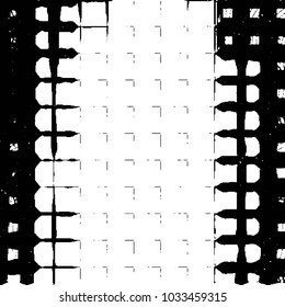 Grunge halftone black and white line texture background. Abstract stripe vector illustration Texture
