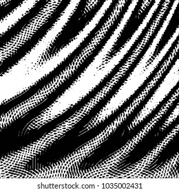 Grunge halftone black and white line texture background. Abstract stripe vector illustration Texture
