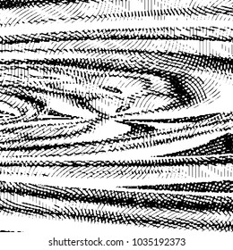 Grunge halftone black and white line texture background. Abstract stripe vector illustration Texture
