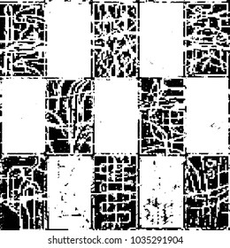 Grunge halftone black and white line texture background. Abstract stripe vector illustration Texture
