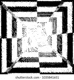 Grunge halftone black and white line texture background. Abstract stripe vector illustration Texture

