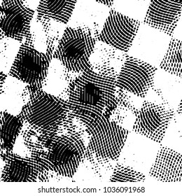 Grunge halftone black and white line texture background. Abstract stripe vector illustration Texture
