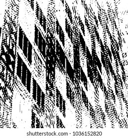 Grunge halftone black and white line texture background. Abstract stripe vector illustration Texture
