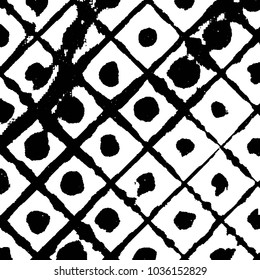 Grunge halftone black and white line texture background. Abstract stripe vector illustration Texture

