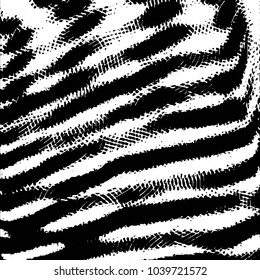 Grunge halftone black and white line texture background. Abstract stripe vector illustration Texture
