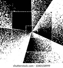 Grunge halftone black and white line texture background. Abstract stripe vector illustration Texture
