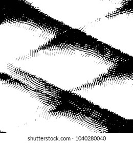 Grunge halftone black and white line texture background. Abstract stripe vector illustration Texture