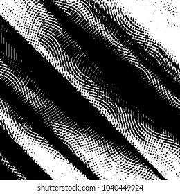 Grunge halftone black and white line texture background. Abstract stripe vector illustration Texture
