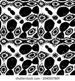 Grunge halftone black and white line texture background. Abstract stripe vector illustration Texture
