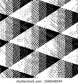 Grunge halftone black and white line texture background. Abstract stripe vector illustration Texture
