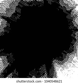 Grunge halftone black and white line texture background. Abstract stripe vector illustration Texture
