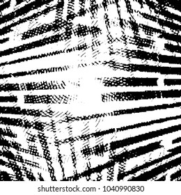 Grunge halftone black and white line texture background. Abstract stripe vector illustration Texture
