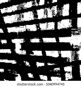 Grunge halftone black and white line texture background. Abstract stripe vector illustration Texture
