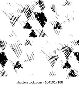 Grunge halftone black and white line texture background. Abstract stripe vector illustration Texture
