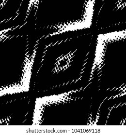 Grunge halftone black and white line texture background. Abstract stripe vector illustration Texture
