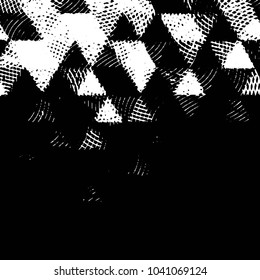 Grunge halftone black and white line texture background. Abstract stripe vector illustration Texture
