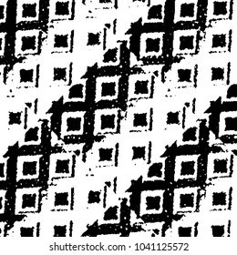 Grunge halftone black and white line texture background. Abstract stripe vector illustration Texture

