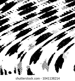 Grunge halftone black and white line texture background. Abstract stripe vector illustration Texture