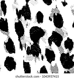 Grunge halftone black and white line texture background. Abstract stripe vector illustration Texture
