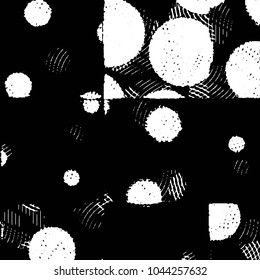 Grunge halftone black and white line texture background. Abstract stripe vector illustration Texture
