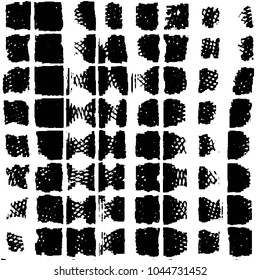 Grunge halftone black and white line texture background. Abstract stripe vector illustration Texture
