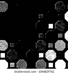 Grunge halftone black and white line texture background. Abstract stripe vector illustration Texture
