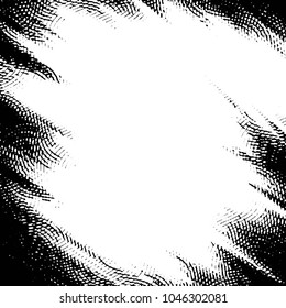 Grunge halftone black and white line texture background. Abstract stripe vector illustration Texture
